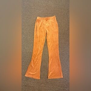 Women's Tan Flared Pants